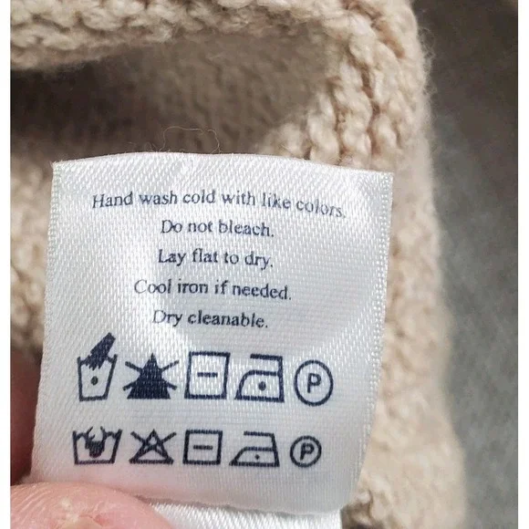 Faherty Jackson Popover Sweater Womens XL Oatmeal Beige V-Neck Pullover Stretch - Picture 8 of 12